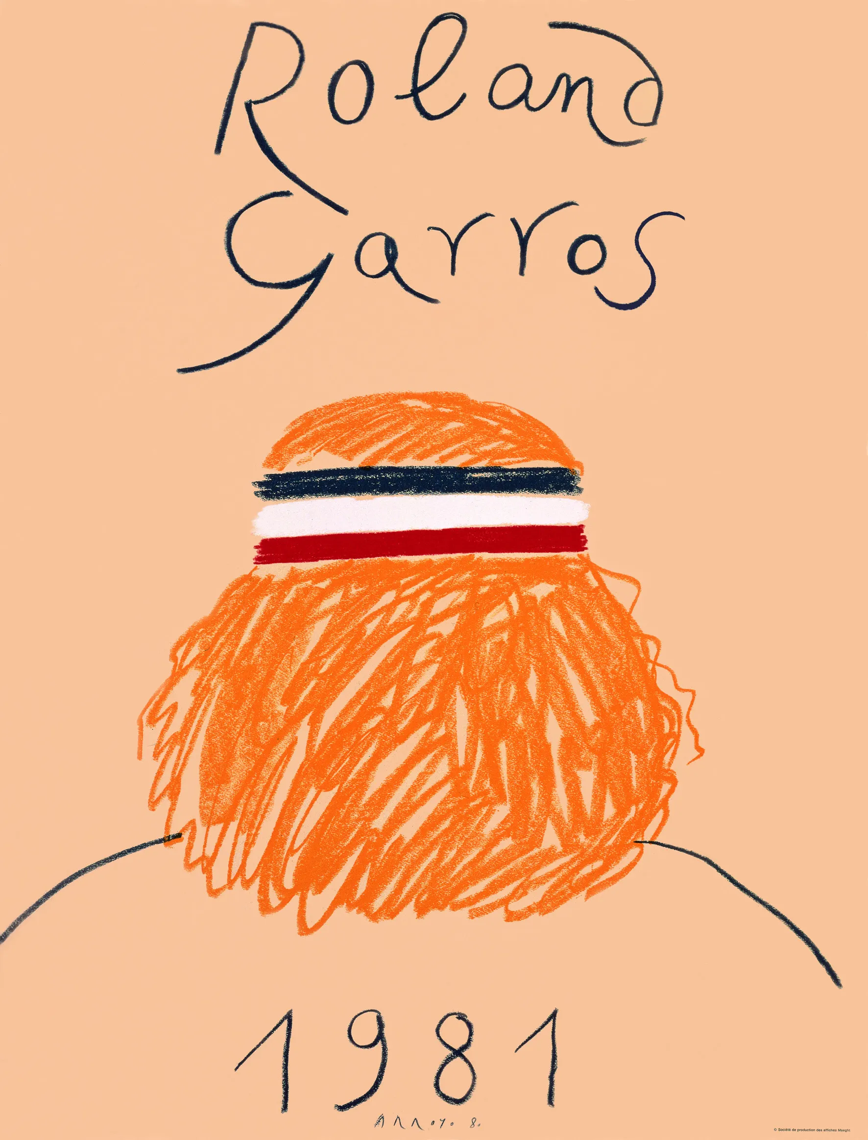 Roland-Garros 1981 poster by Eduardo Arroyo