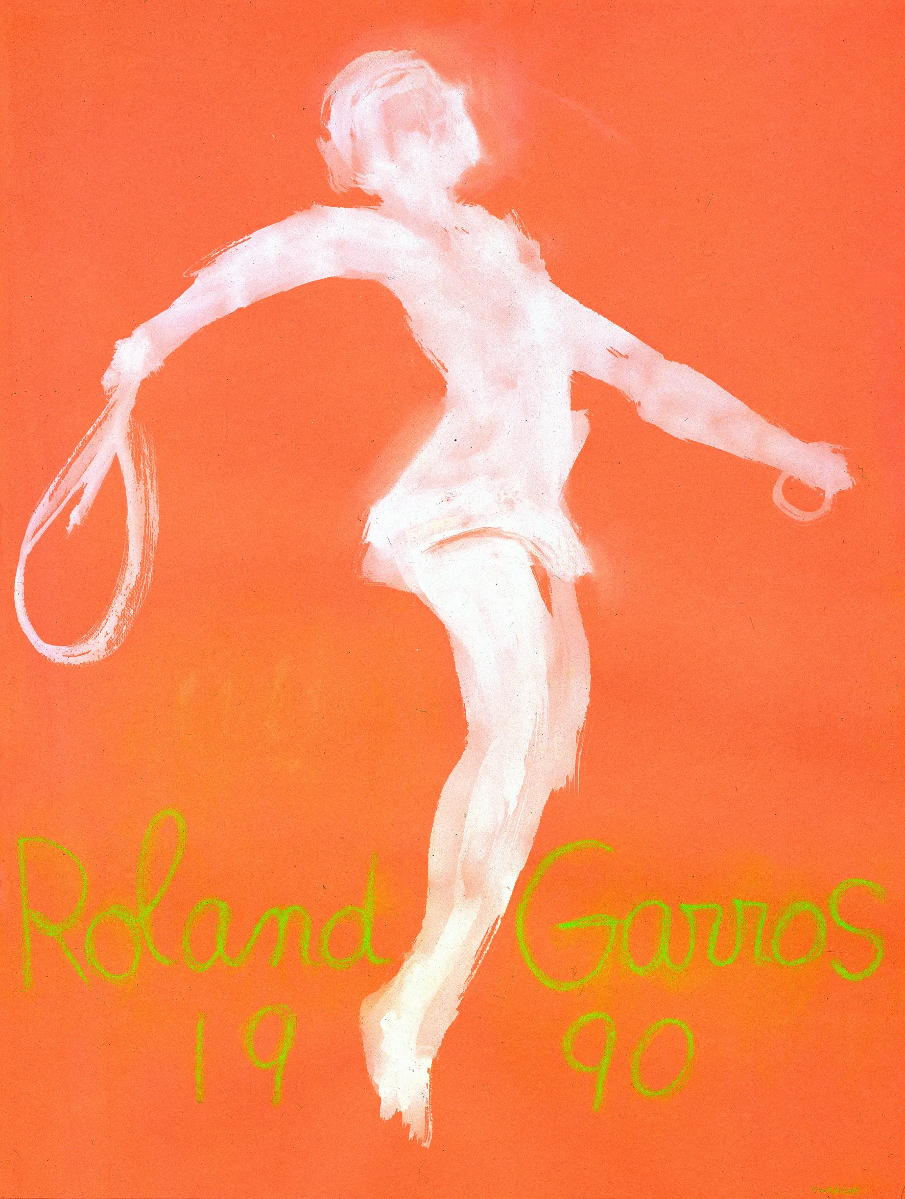 Roland-Garros 1990 poster by Claude Garache