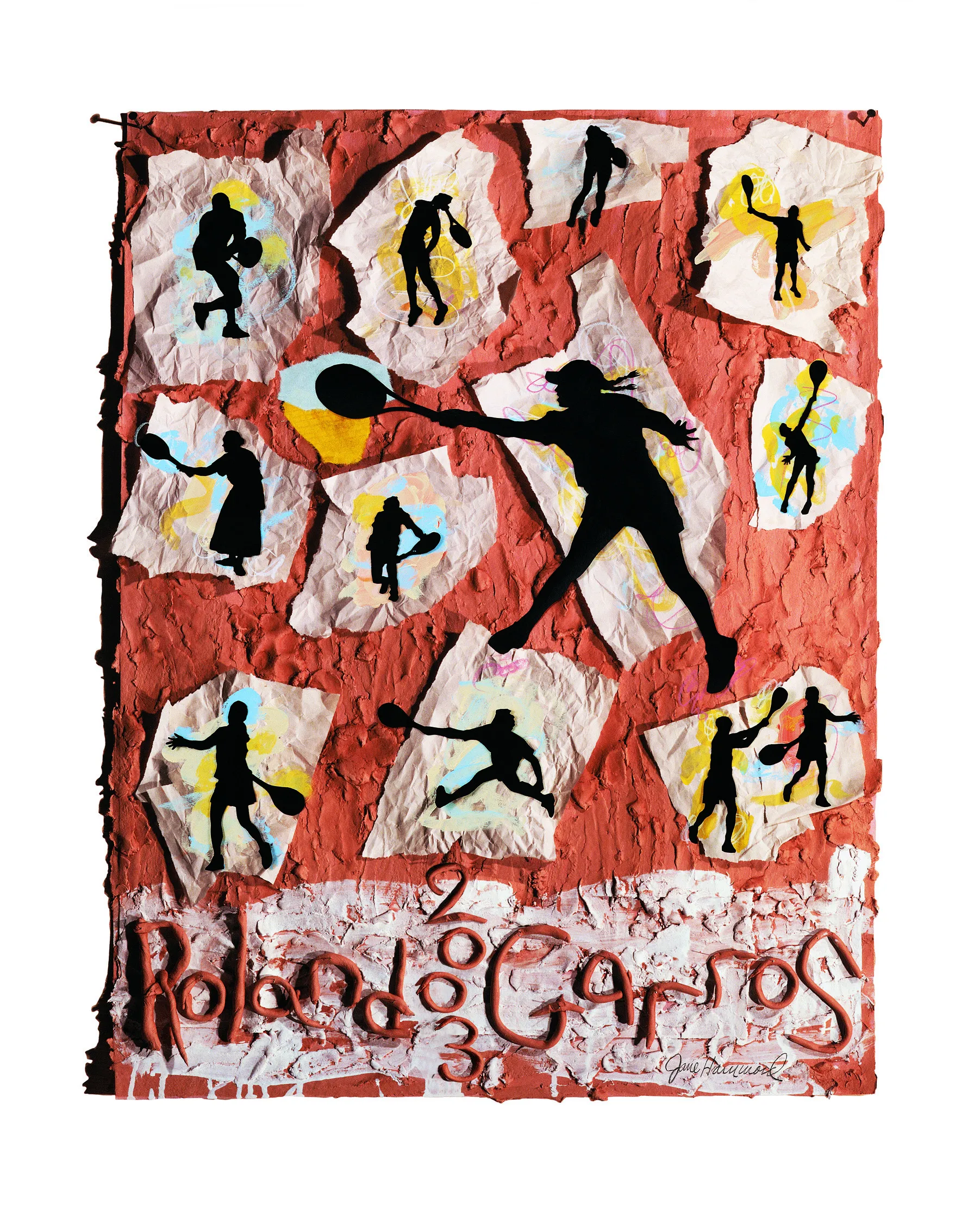Roland-Garros 2003 poster by Jane Hammond
