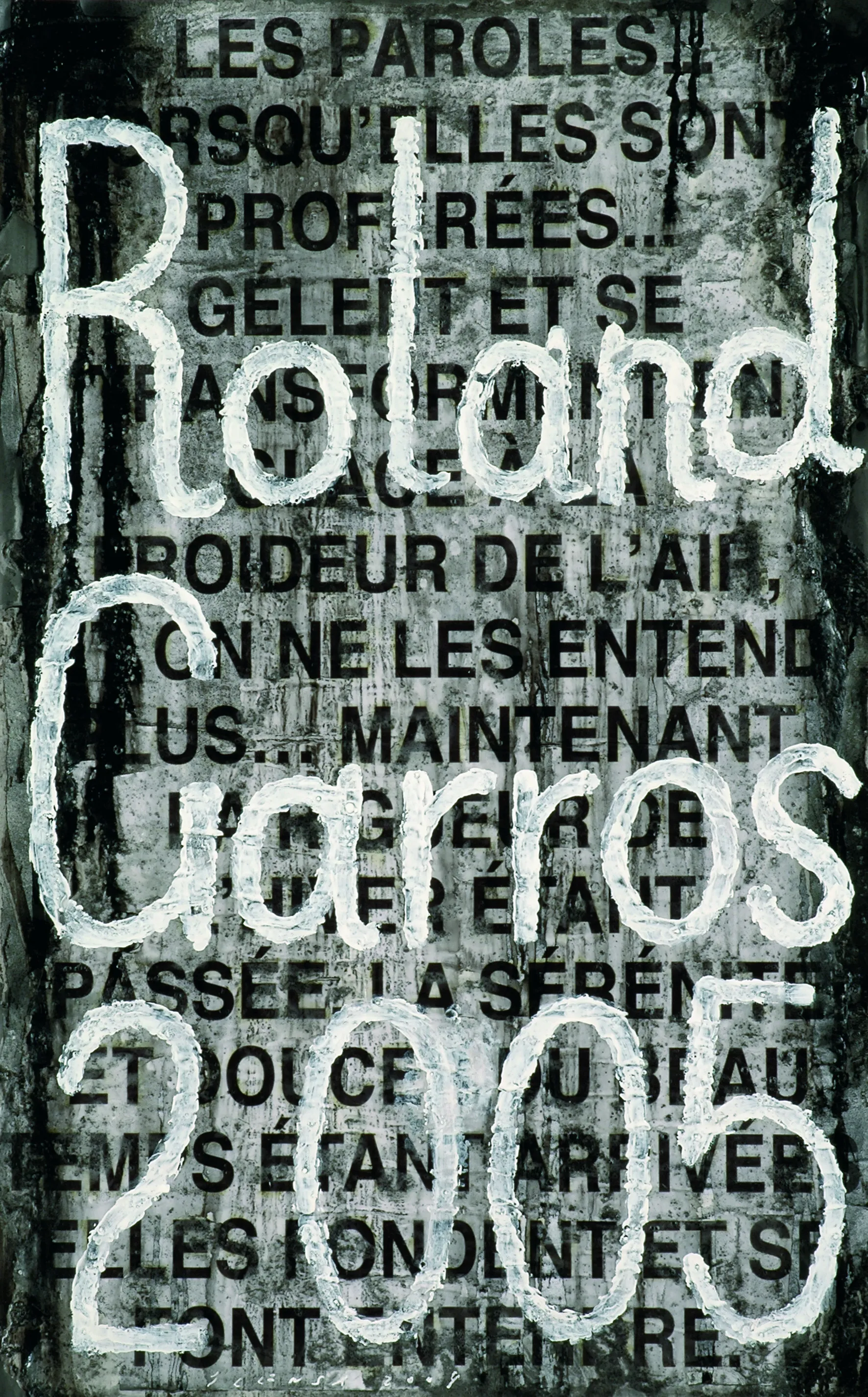 Roland-Garros 2005 poster by Jaume Plensa