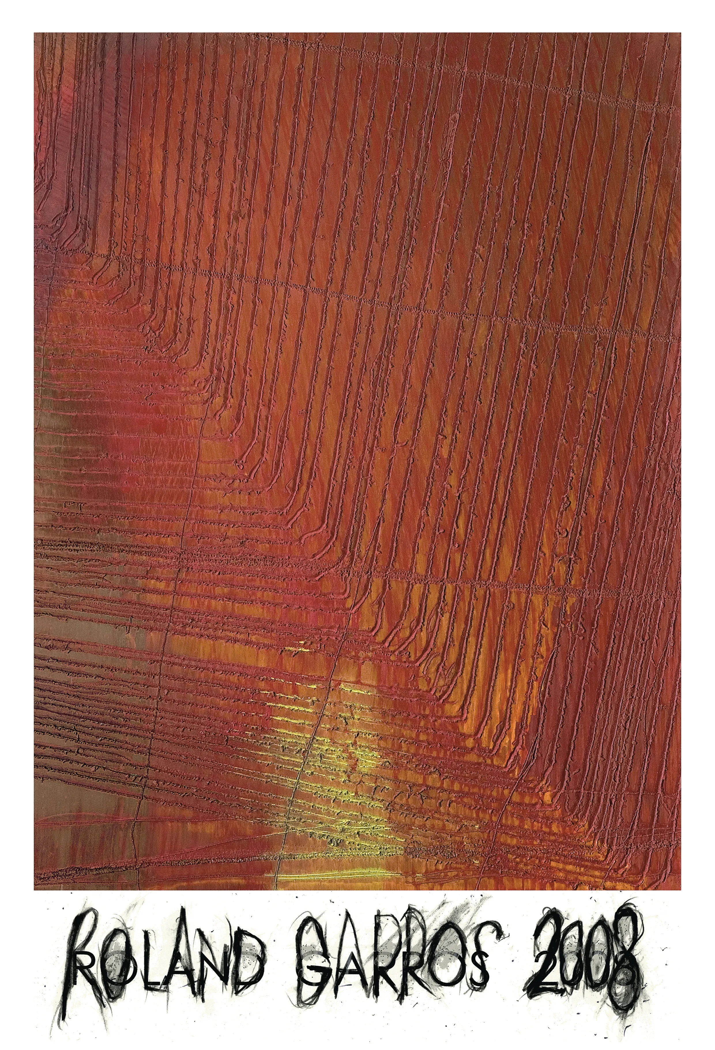 Roland-Garros 2008 poster by Arnulf Rainer