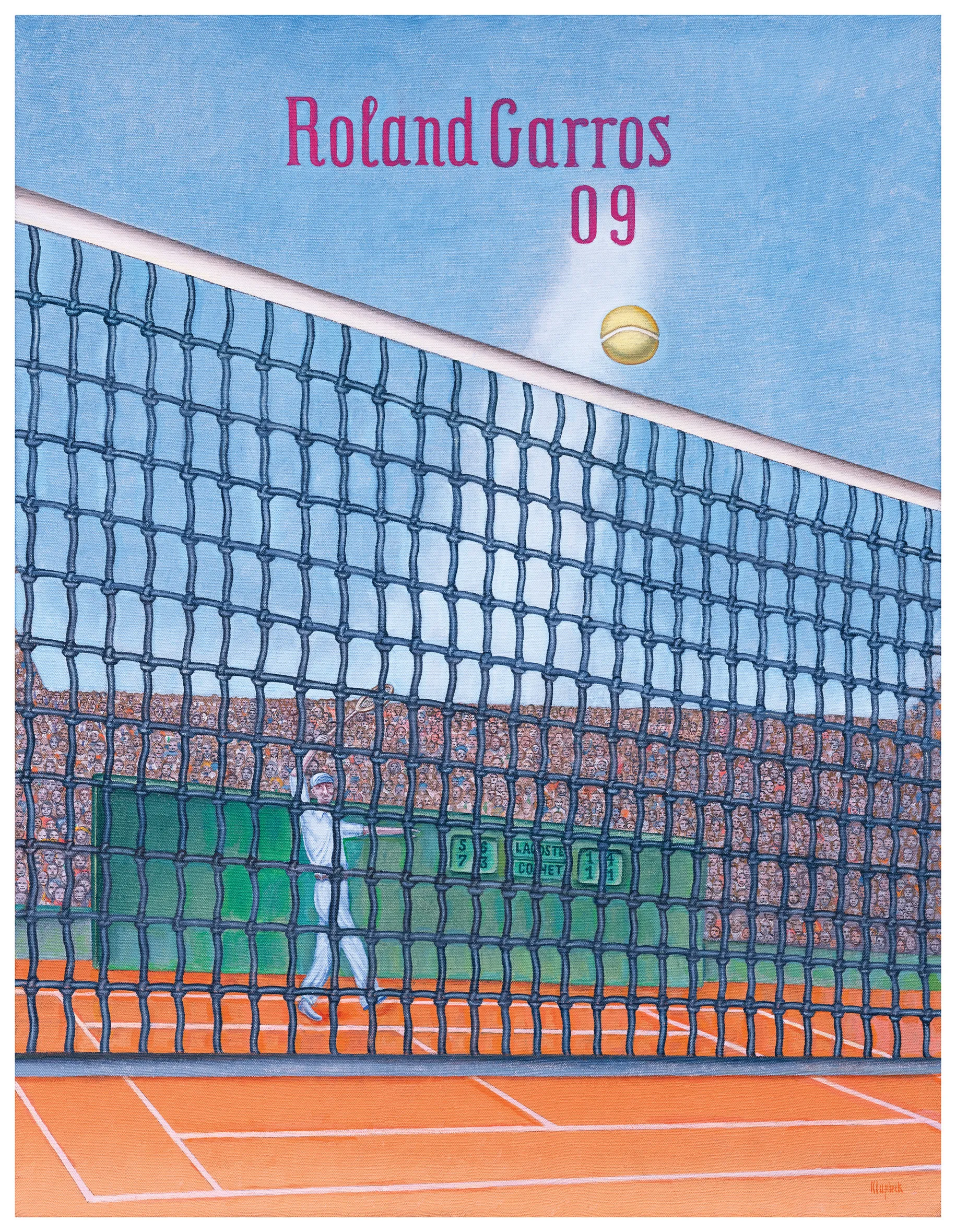 Roland-Garros 2009 poster by Konrad Klapheck