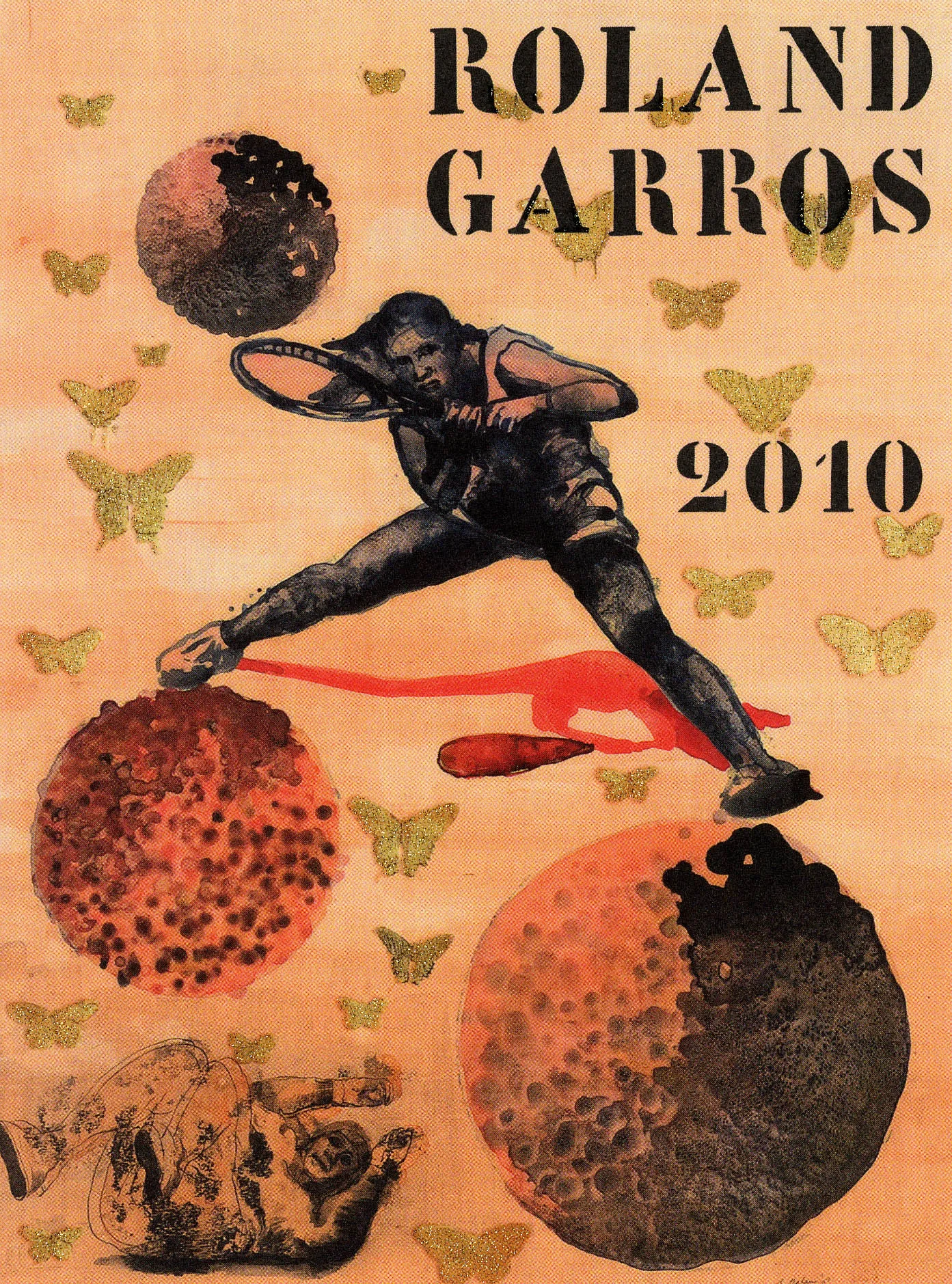Roland-Garros 2010 poster by Nalini Malani