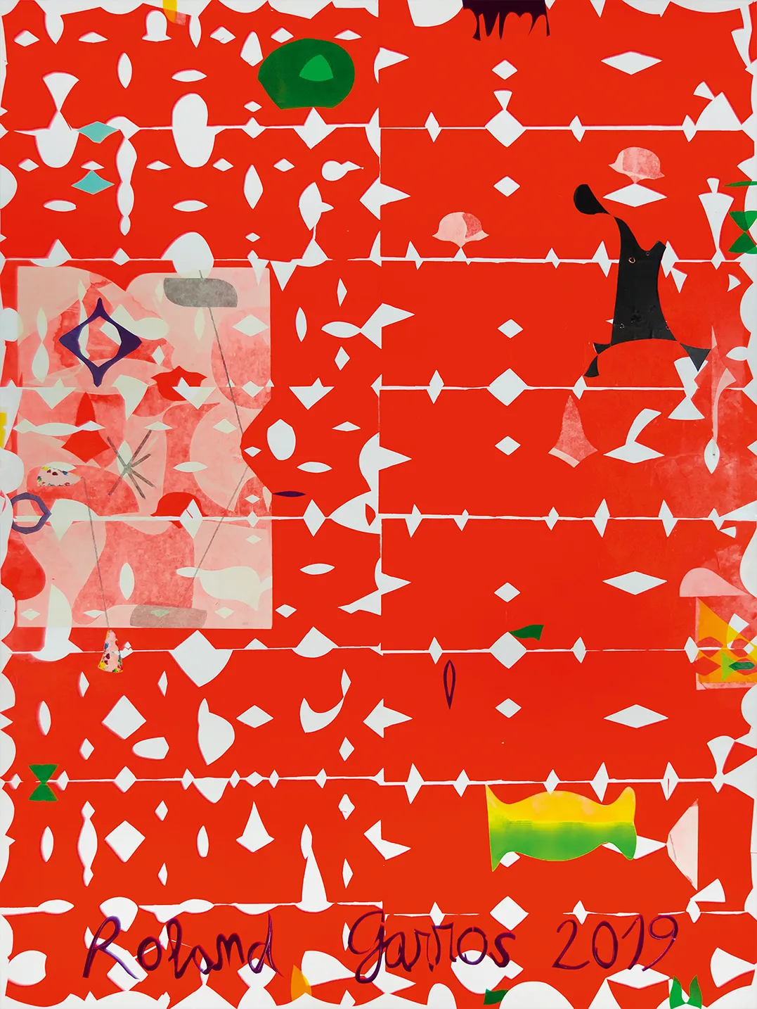 Roland-Garros 2019 poster by José María Sicilia